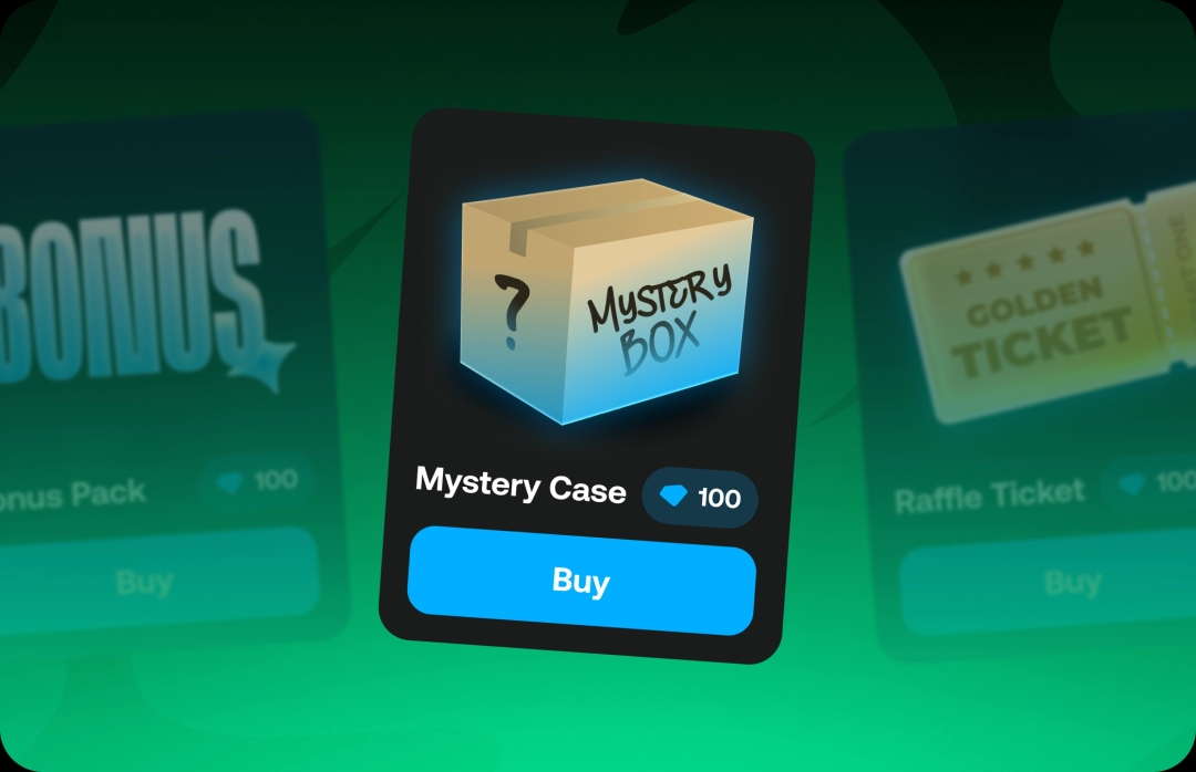 Redeem your gems for items.